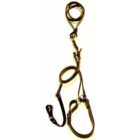 Vypouštěcí vodítko z ploché kůže, přírodní