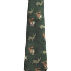 Myslivecká kravata s jelenem